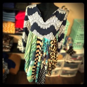 ✨Custom Made Up-Cycled Scrappy Top✨